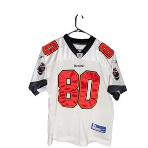 Reebok Michael Clayton Tampa Bay Buccaneers Jersey #80 White Red Size XL